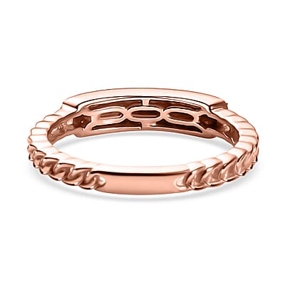 Natural Pink Diamond I3 0.25 ctw Ring in 18K Vermeil Rose Gold Over Sterling Silver (Size 10.0)