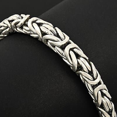 Bali Legacy Sterling Silver Borobudur Chain Bracelet (8.00 In) 32 Grams
