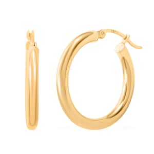 10K Yellow Gold Hoop 3x25mm Earrings (1.70 g)