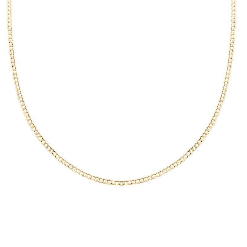 10K Yellow Gold 2mm Cuban Necklace 16 Inches 1.35 Grams
