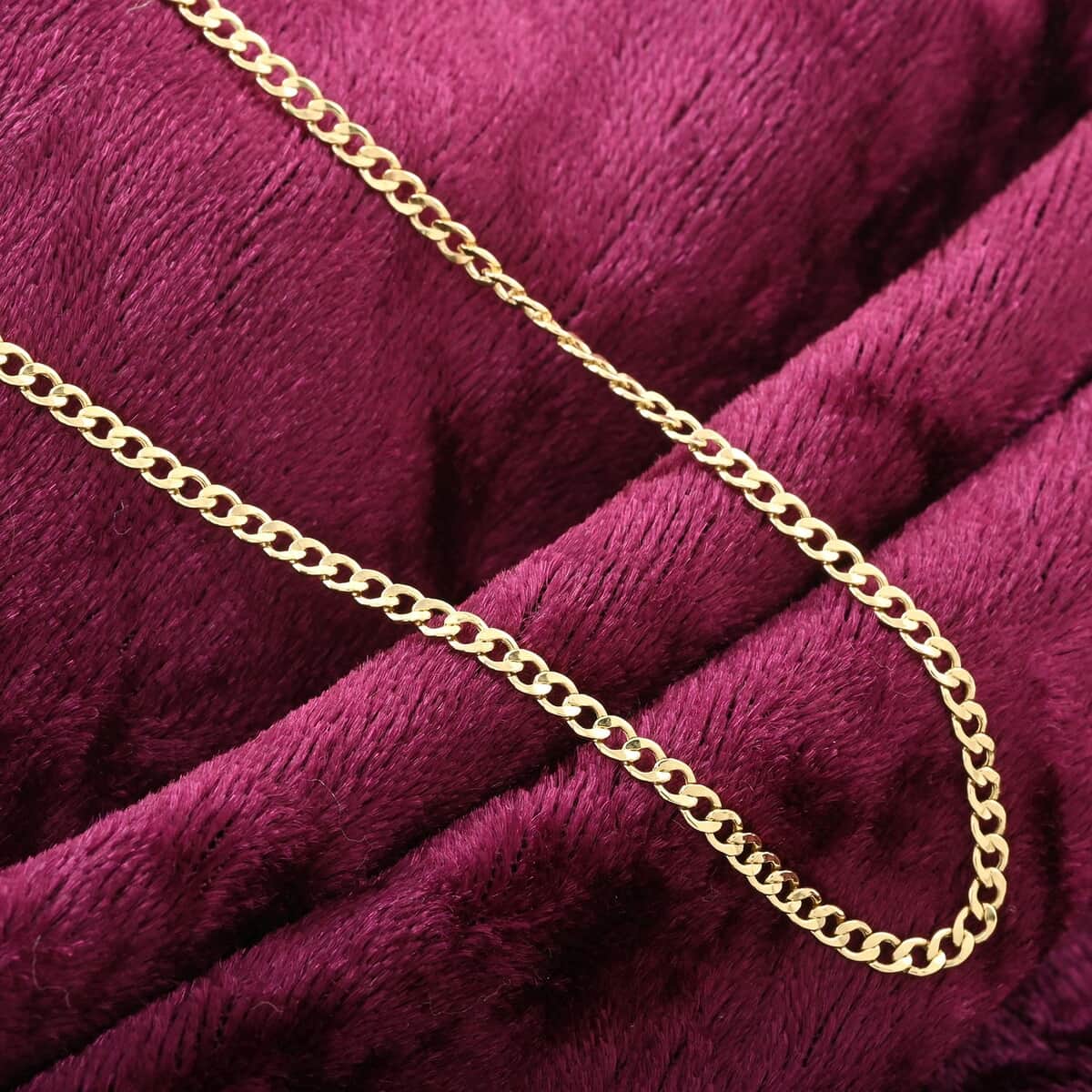 10K Yellow Gold 2mm Cuban Necklace 22 Inches 1.80 Grams image number 1