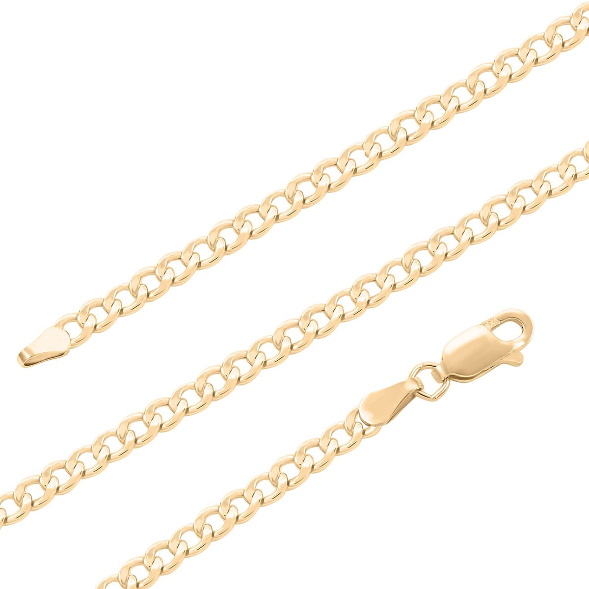 10K Yellow Gold 2mm Cuban Necklace 24 Inches 1.90 Grams image number 2