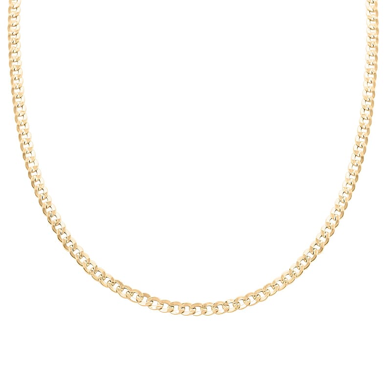 10K Yellow Gold 3.5mm Cuban Necklace 18 Inches 3.50 Grams