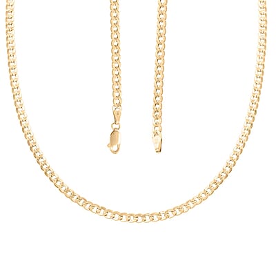 10K Yellow Gold 3.5mm Cuban Necklace 18 Inches 3.50 Grams