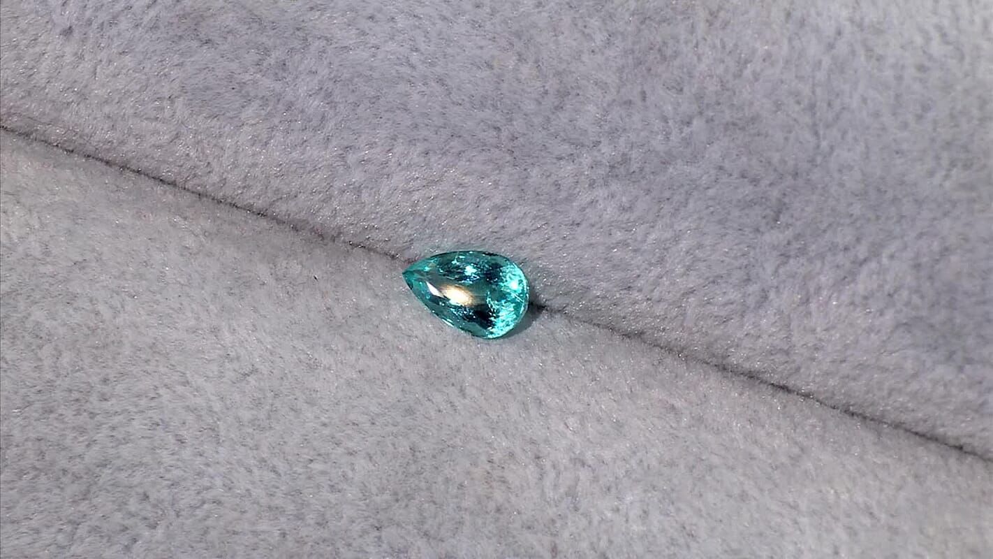 Chairman Vault Collection Certified & Appraised AAAA Paraiba Tourmaline (Pear Free Size) 2.99 ctw