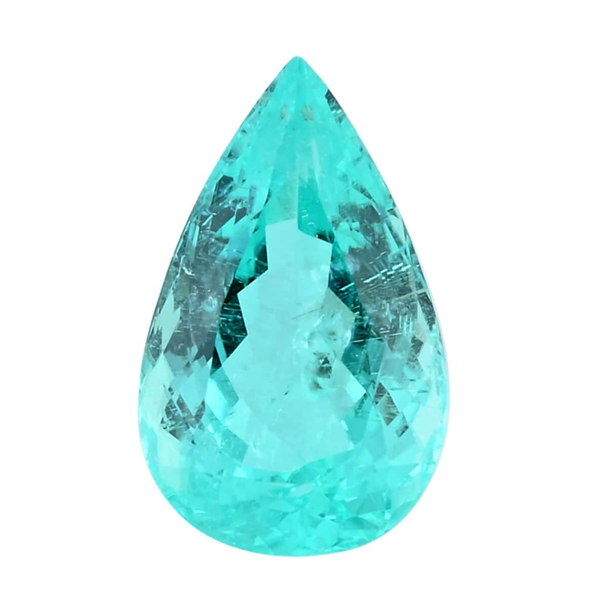 Chairman Vault Collection Certified & Appraised AAAA Paraiba Tourmaline (Pear Free Size) 3.54 ctw image number 0