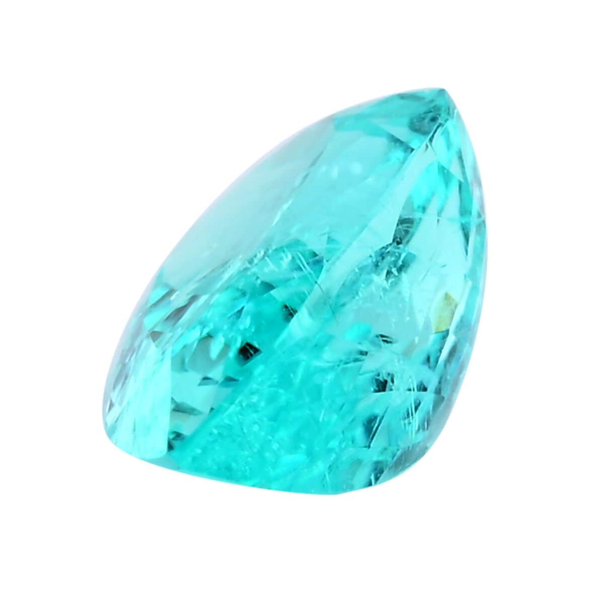 Chairman Vault Collection Certified & Appraised AAAA Paraiba Tourmaline (Pear Free Size) 3.54 ctw image number 1