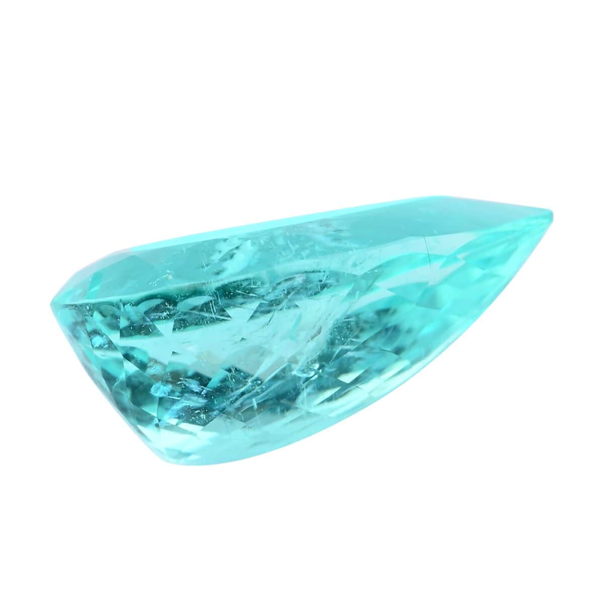 Chairman Vault Collection Certified & Appraised AAAA Paraiba Tourmaline (Pear Free Size) 3.54 ctw image number 2