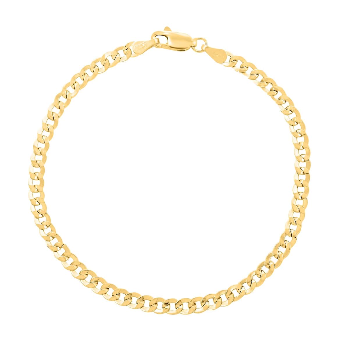 10K Yellow Gold Cuban 3.4mm Bracelet (10.00 In) 2.20 Grams image number 0