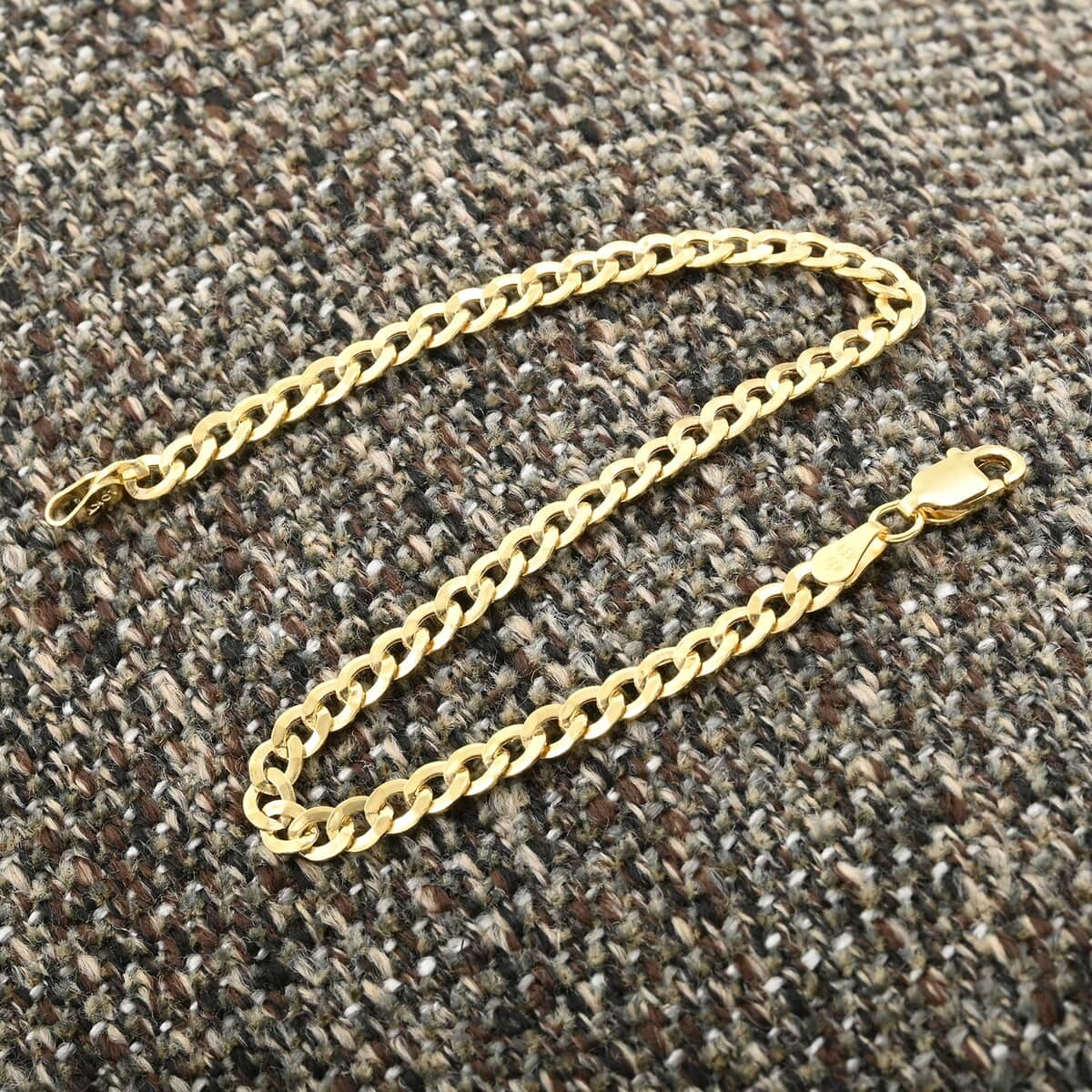 10K Yellow Gold Cuban 3.4mm Bracelet (10.00 In) 2.20 Grams image number 1