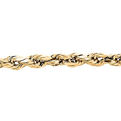 10K Yellow Gold 3mm Rope Bracelet (7.50 In) 1.40 Grams