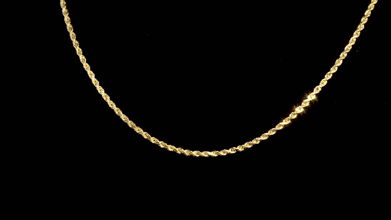 10K Yellow Gold 3mm Rope Necklace 26 Inches 6 Grams