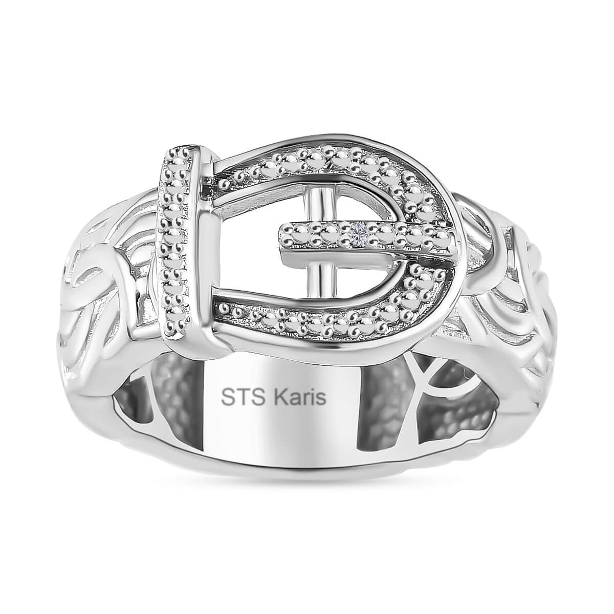 Karis Diamond Accent Ring in Platinum Bond (Size 10.0) image number 0