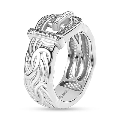 Karis Diamond Accent Ring in Platinum Bond (Size 10.0)