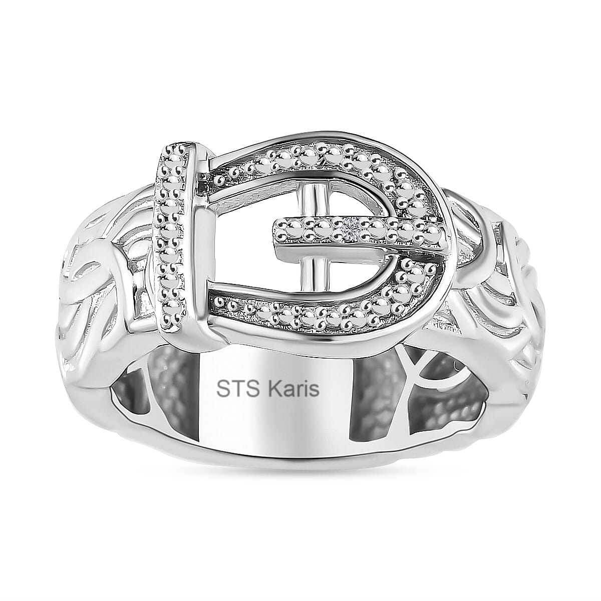 Karis Diamond Accent Ring in Platinum Bond (Size 11.0) image number 0
