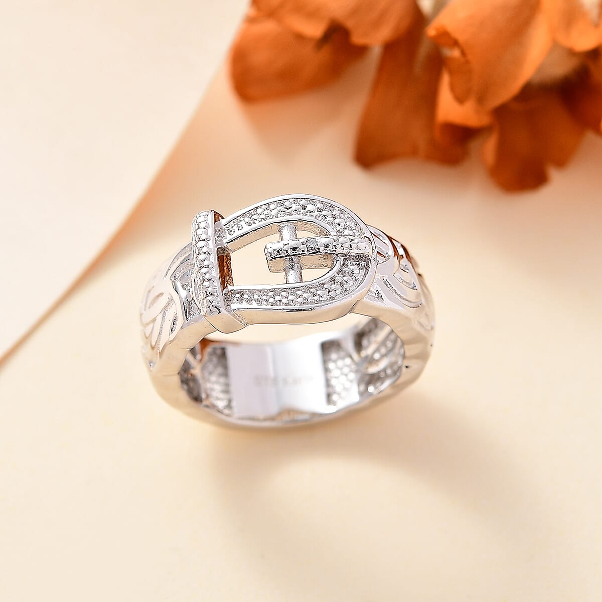 Karis Diamond Accent Ring in Platinum Bond (Size 11.0) image number 1