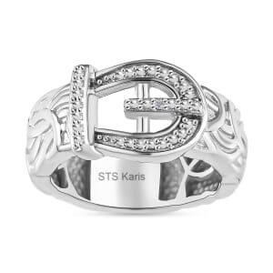 Karis Diamond Accent Ring in Platinum Bond (Size 9.0)