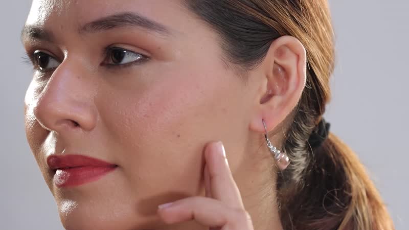 Morganique Quartz (Triplet) and Simulated Champagne Diamond 3.60 ctw Lever Back Earrings in Stainless Steel
