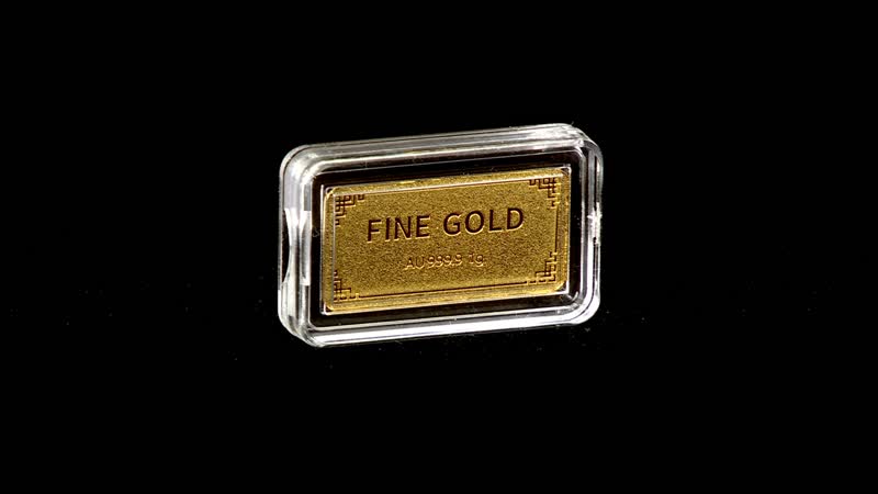 24K Yellow Gold Ingot Bar 10x20x0.23 mm 1 Grams