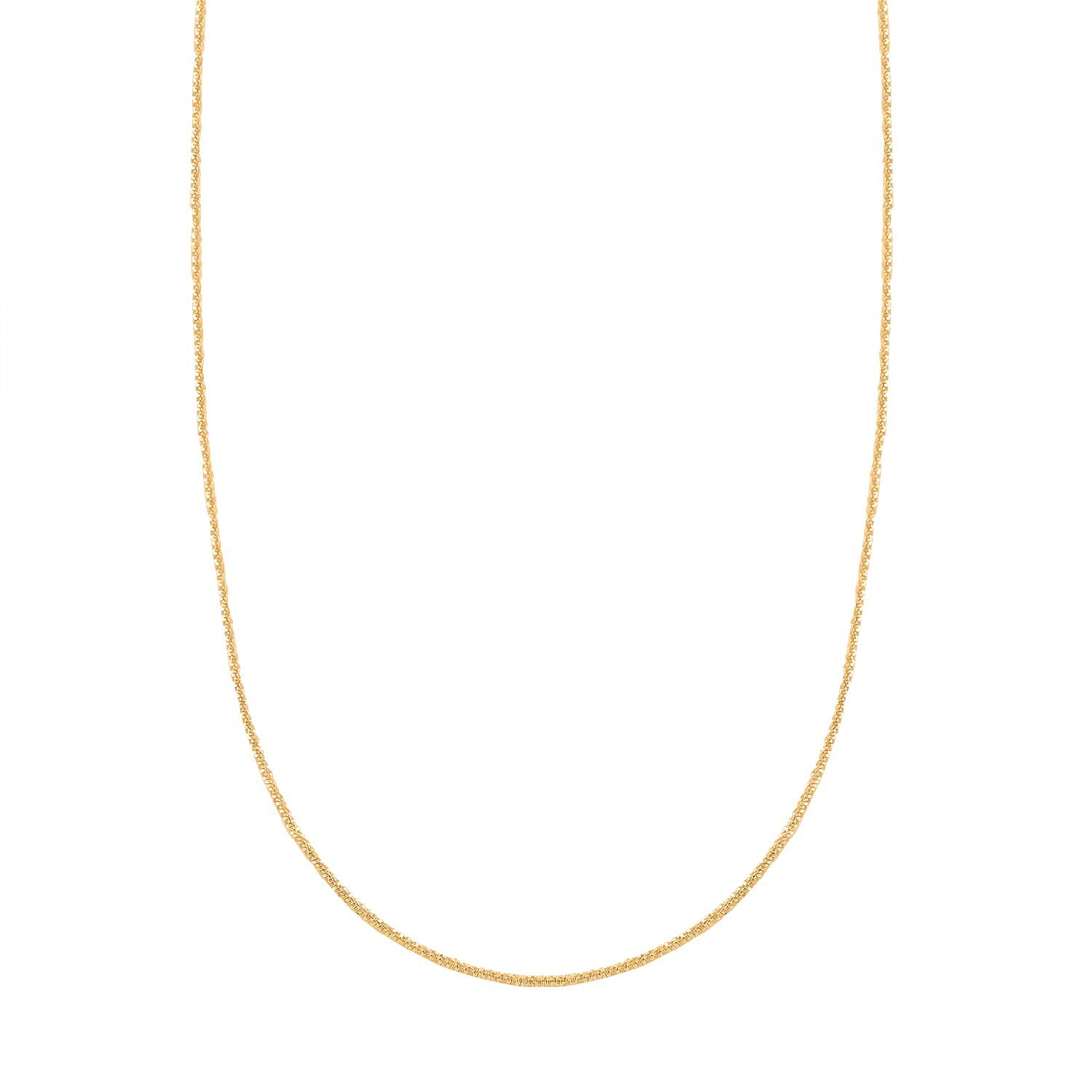10K Yellow Gold 1.5mm Sparkle Necklace 24 Inches 2.10 Grams