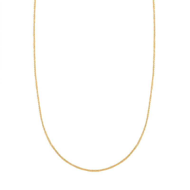 10K Yellow Gold 1.5mm Sparkle Necklace 24 Inches 2.10 Grams