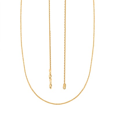 10K Yellow Gold 1.5mm Sparkle Necklace 24 Inches 2.10 Grams