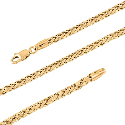 10K Yellow Gold 2.5mm Palma Necklace 20 Inches 5.40 Grams