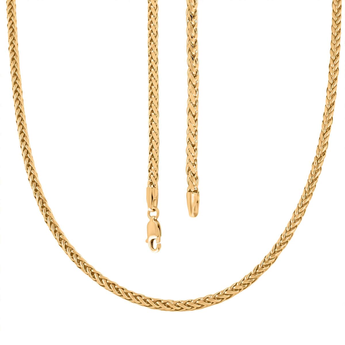 10K Yellow Gold 2.5mm Palma Necklace 20 Inches 5.60 Grams image number 3