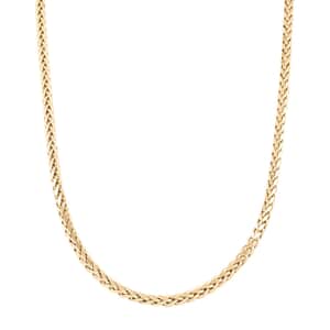 10K Yellow Gold 3mm Plama Necklace 18 Inches 7.60 Grams