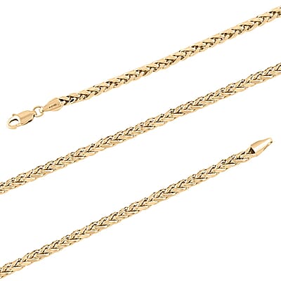 3mm Palma Necklace in 10K Yellow Gold 7.60 Grams 18 Inches