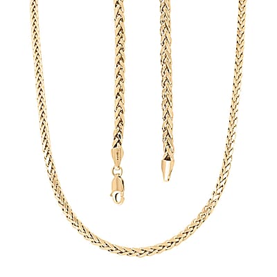 3mm Palma Necklace in 10K Yellow Gold 7.60 Grams 18 Inches