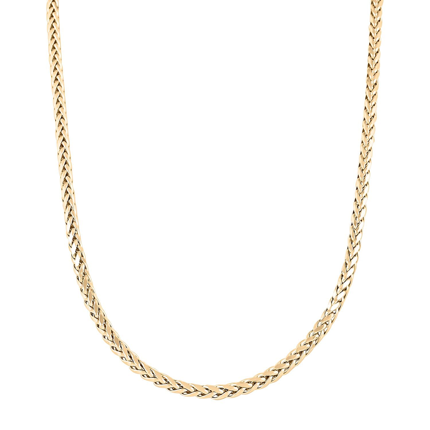 10K Yellow Gold 3mm Palma Necklace 20 Inches 8.30 Grams