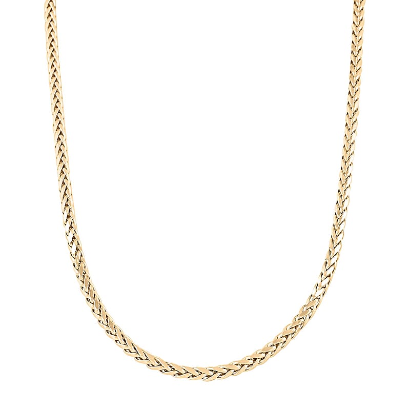 10K Yellow Gold 3mm Palma Necklace 20 Inches 8.30 Grams