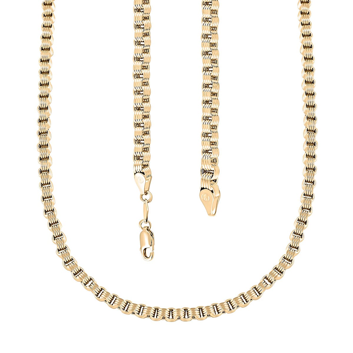 10K Yellow Gold 4mm Alexander Necklace 18 Inches 11.70 Grams image number 3
