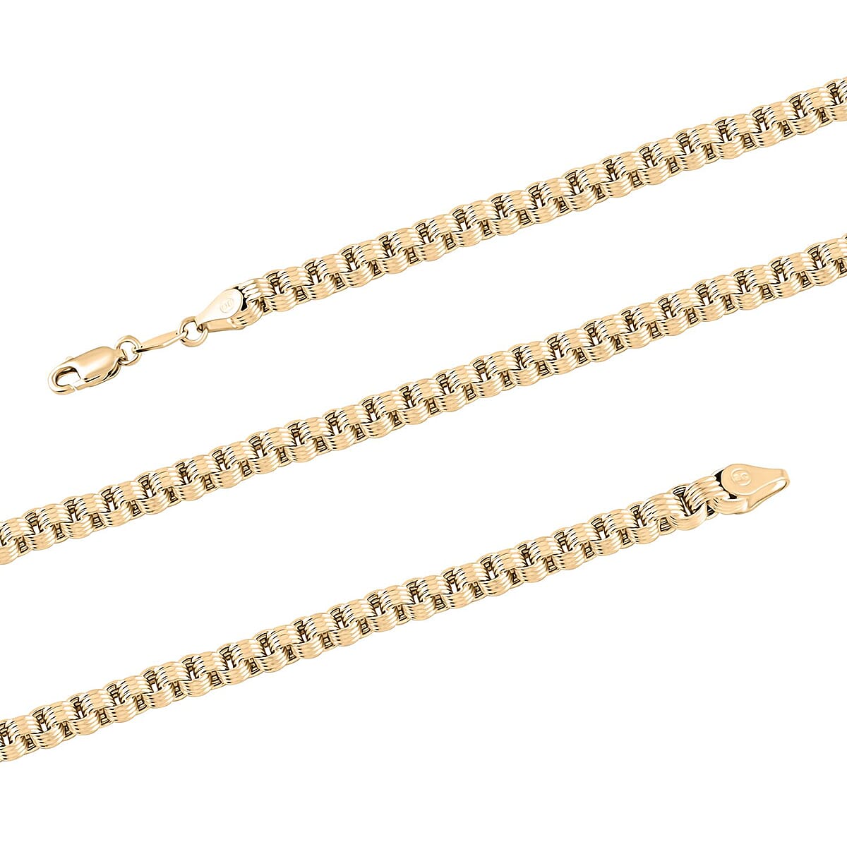 10K Yellow Gold 4mm Alexander Chain Necklace 24 Inches 15.30 Grams image number 2