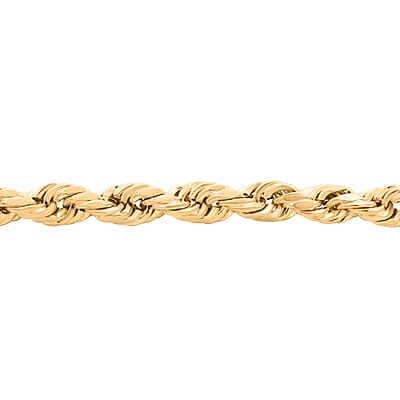 10K Yellow Gold 4mm Rope Bracelet (7.00 In) 2.40 Grams