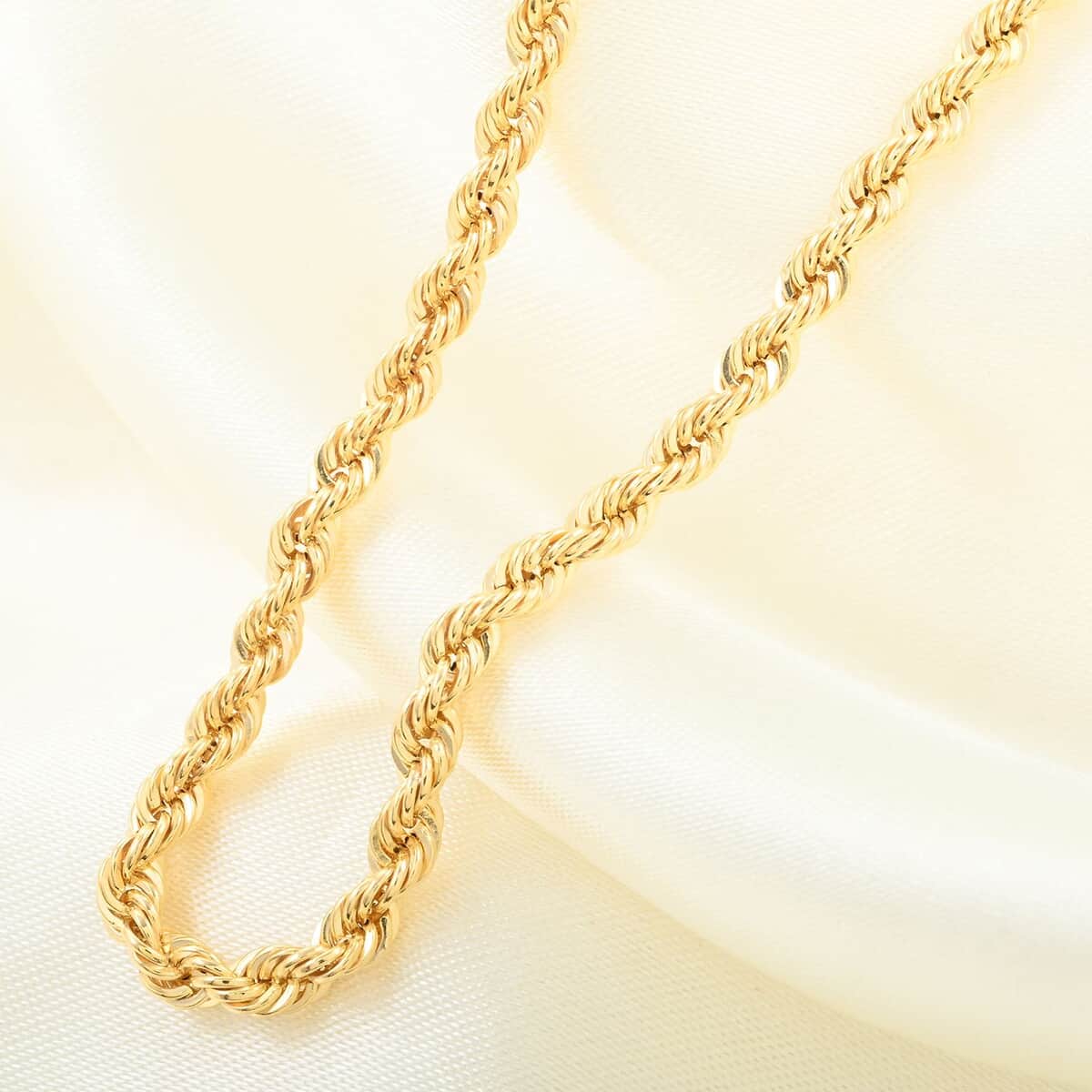 10K Yellow Gold 3mm Rope Necklace 24 Inches 5.6 Grams image number 1