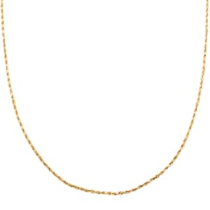 10K Yellow Gold 1.8mm Rope Necklace 30 Inches 2.80 Grams