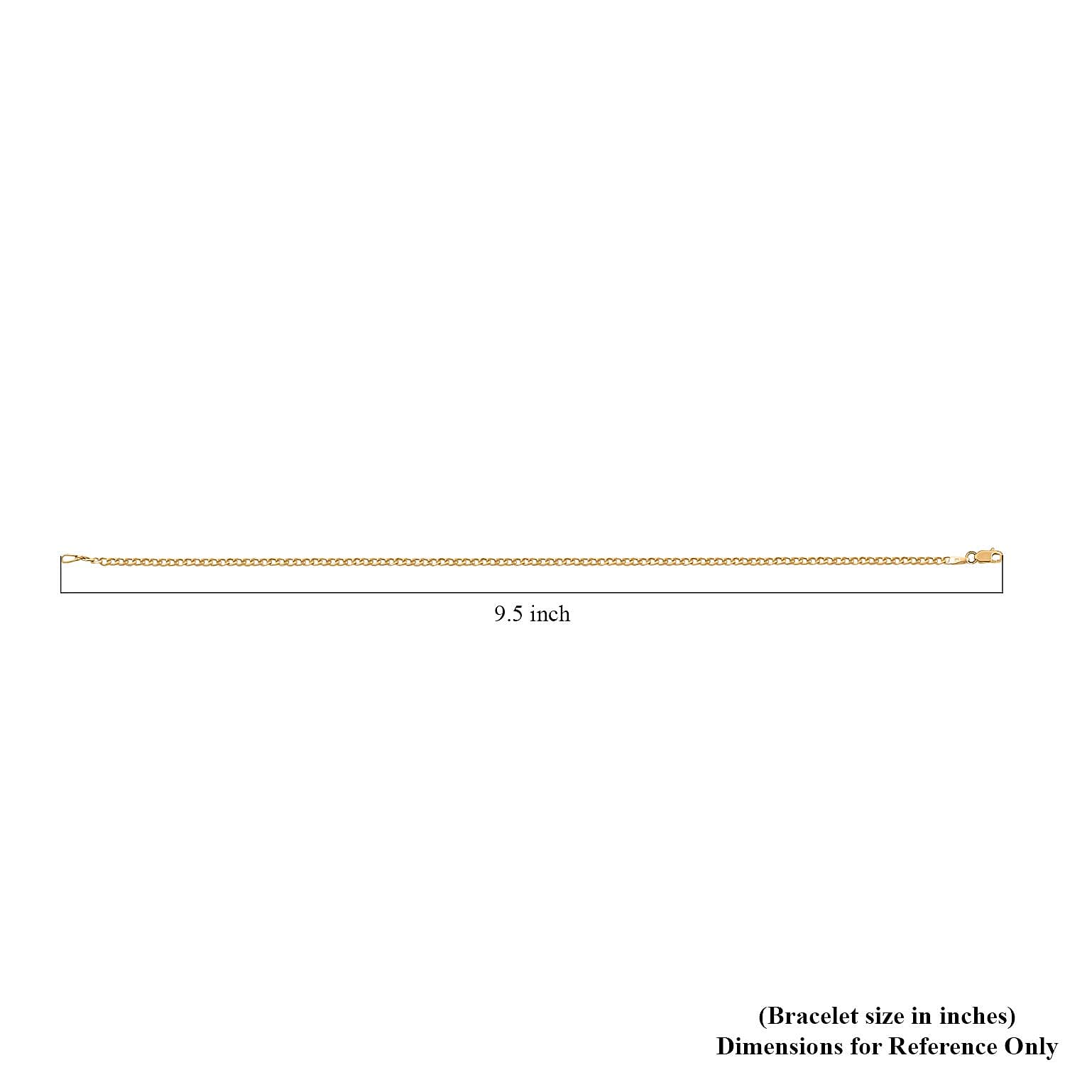 10K Yellow Gold 2mm Cuban Bracelet (10.00 In) 1.30 Grams