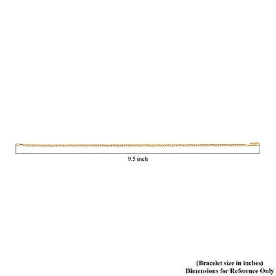 10K Yellow Gold 2mm Cuban Bracelet (10.00 In) 1.30 Grams