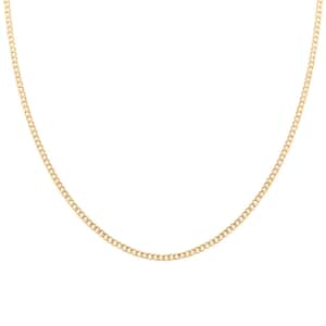 2mm Cuban Chain Necklace in 10K Yellow Gold 2 Grams 16 Inches