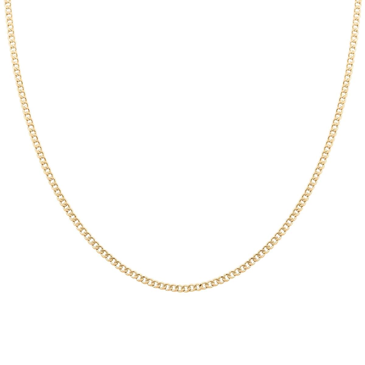 10K Yellow Gold 2mm Cuban Necklace 20 Inches 2.40 Grams image number 0