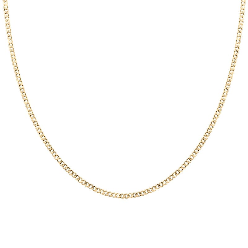 10K Yellow Gold 2mm Cuban Necklace 20 Inches 2.40 Grams