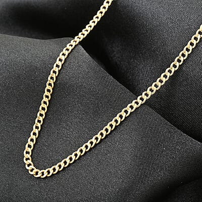 10K Yellow Gold 2mm Cuban Necklace 22 Inches 2.60 Grams