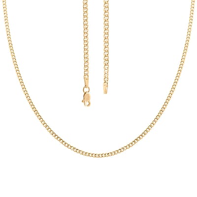 10K Yellow Gold 2mm Cuban Necklace 22 Inches 2.60 Grams