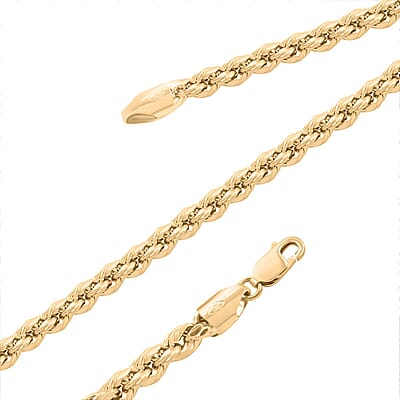 10K Yellow Gold 5mm Rope Necklace 26 Inches 9 Grams