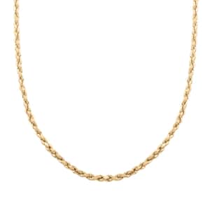 5mm Rope Necklace in 10K Yellow Gold 10.20 Grams 26 Inches