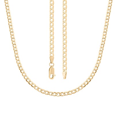 10K Yellow Gold 2mm Cuban Necklace 18 Inches 2.20 Grams