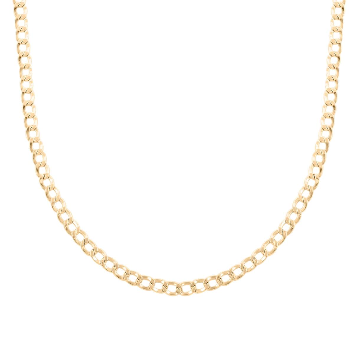 10K Yellow Gold 5.5mm Cuban Necklace 20 Inches 9.60 Grams image number 0