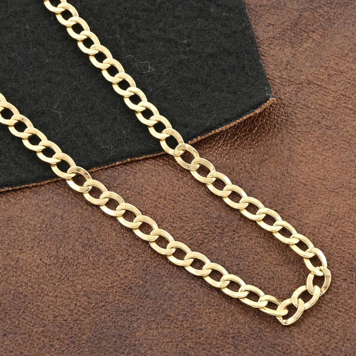 10K Yellow Gold 5.5mm Cuban Necklace 20 Inches 9.60 Grams image number 1